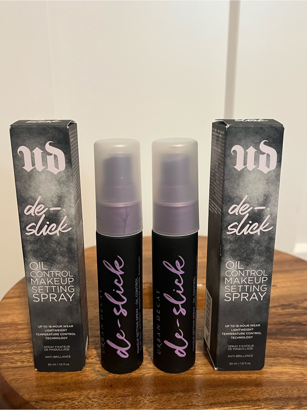 TWO Urban Decay De-Slick Oil Control Makeup Setting Spray — 30mL each